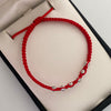 Pulsera tejida Bola Diamantada 4mm Oro blanco 18k 0,6 Gr