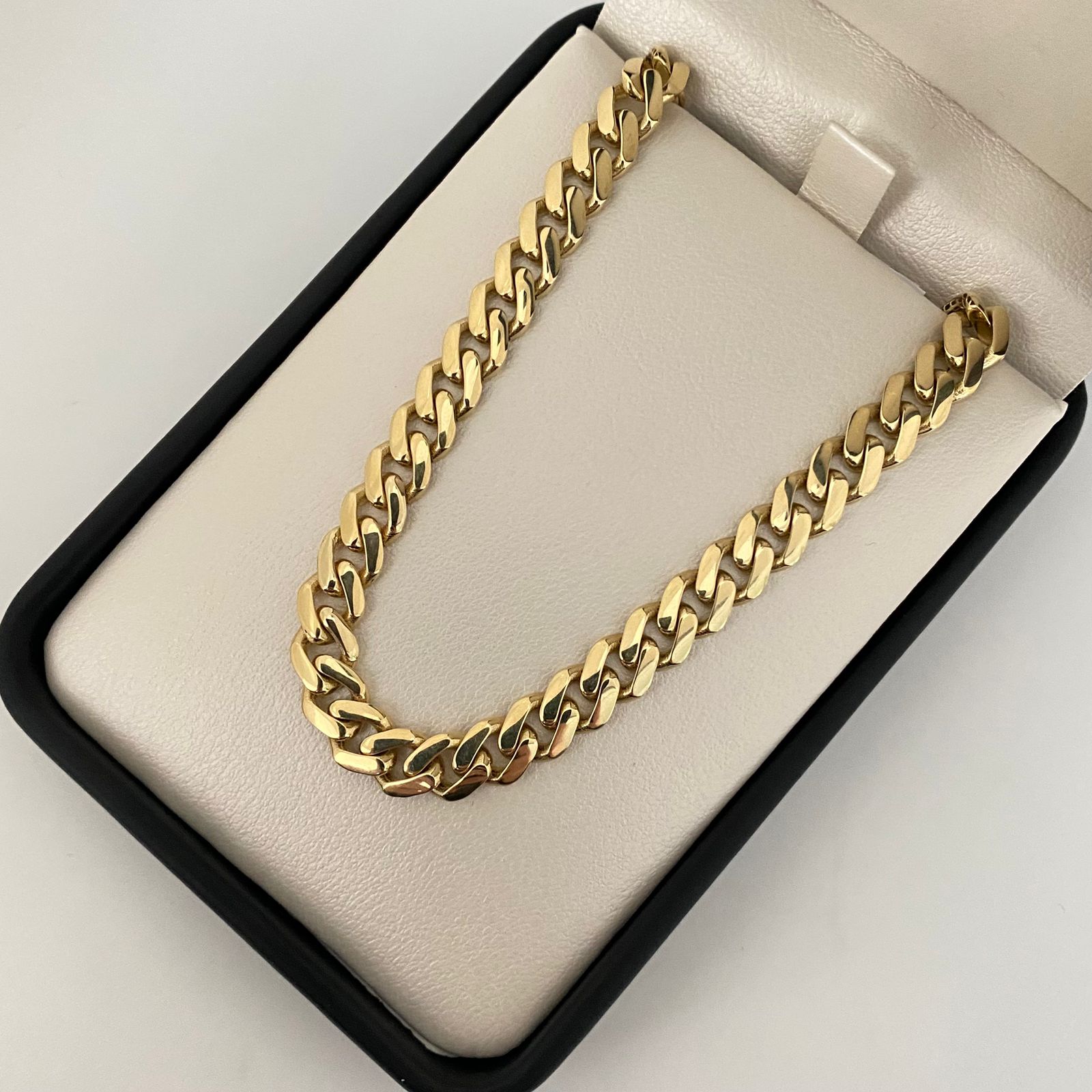 Pulso It cubano mon ch Oro amarillo 18k +5 / 10,50 Gr / 6,9 mm / 21,5 Cm