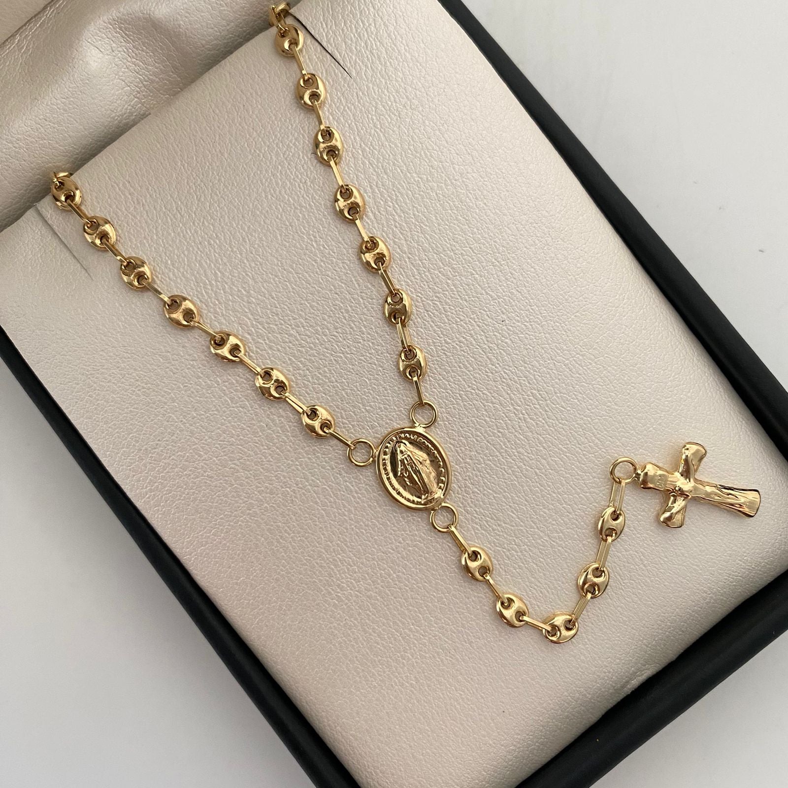 Rosario Gc Liso Oro amarillo 18k 7,10 Gr / 3,5 mm / 50Cm Broche 0,40