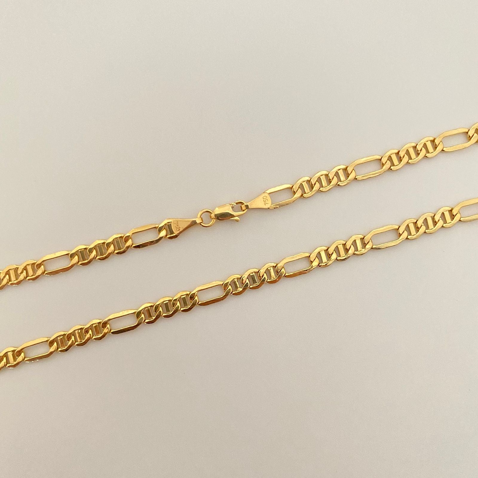 Cadena It 3x1 escalera Oro amarillo 18k 10,25 Gr / 4,5 mm / 60 Cm