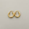 Candonga entorchada inflada Oro amarillo 18k 1,85 Gr / 1,9 Cm