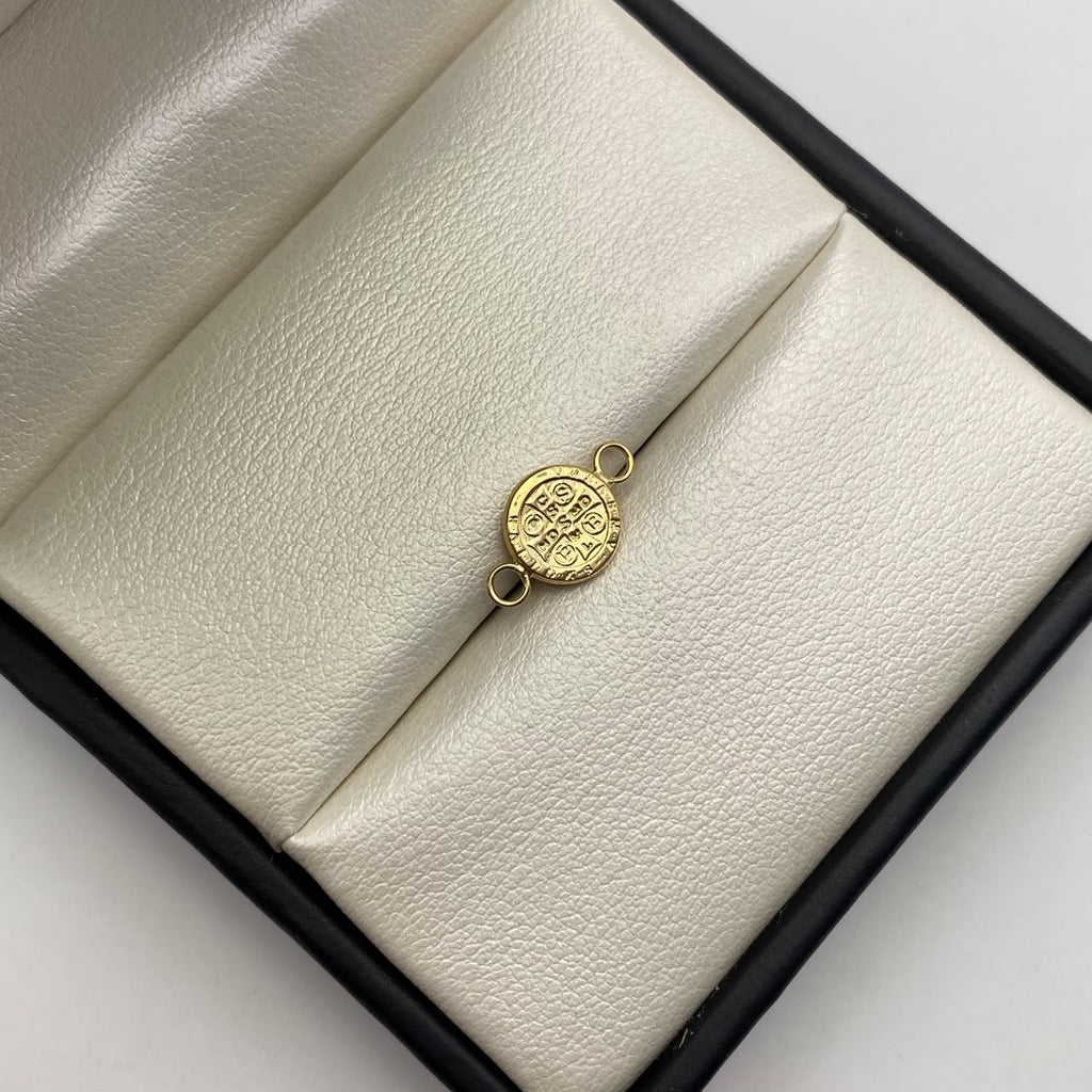 Herraje san benito Oro amarillo 18k 0,45 Gr / 1,8 Cm