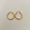 Candonga Lisas Oro amarillo 18k 2,3 Gr / 2,3 Cm