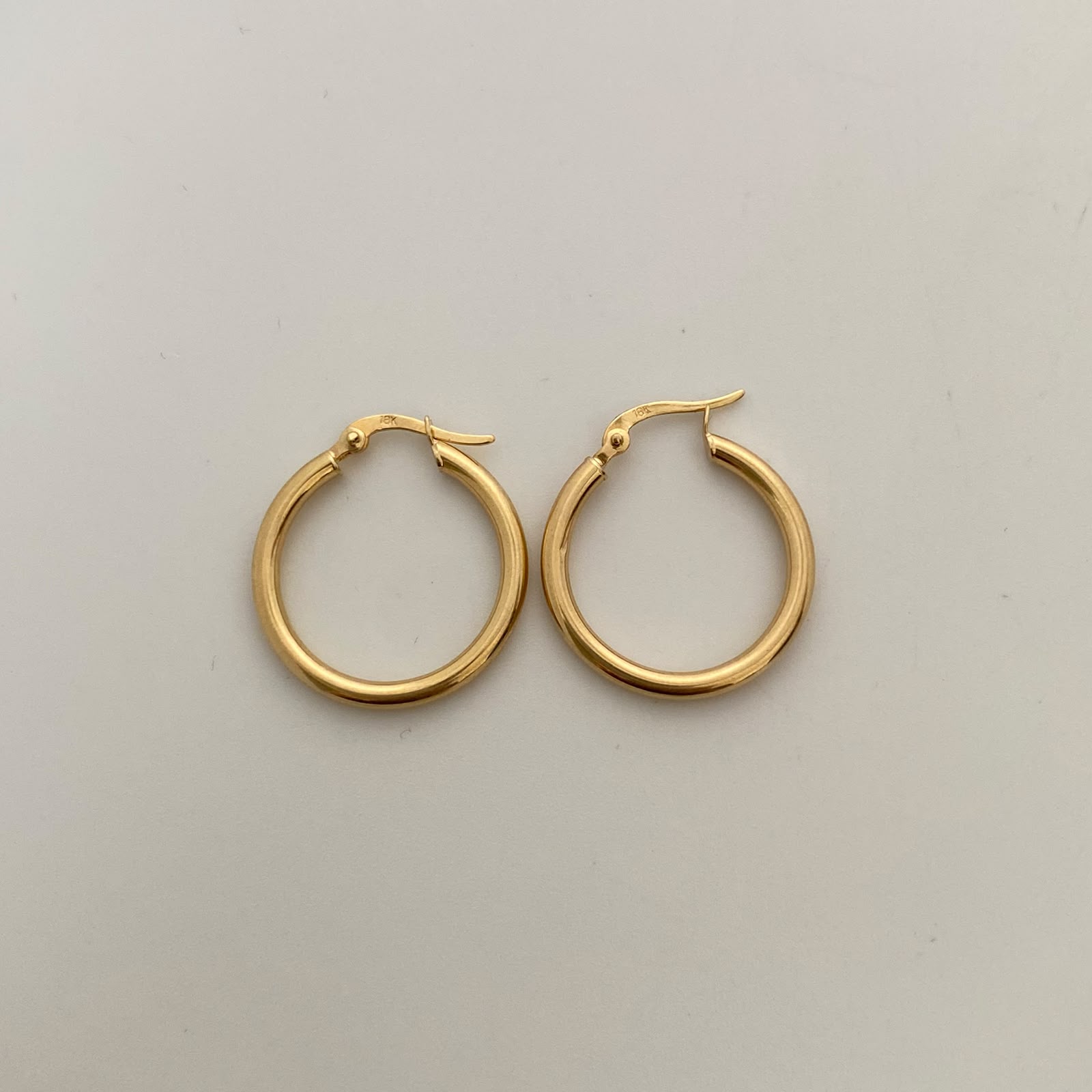 Candonga Lisas Oro amarillo 18k 2,3 Gr / 2,3 Cm
