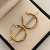 Candonga Entorchada Oro amarillo 18k 2,15 Gr / 2,4 Cm
