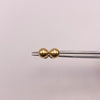 Topos bola lisa 7mm Oro amarillo 18k 0,8 Gr