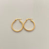 Candonga Lisa Vs Oro amarillo 18k 1,7 Gr / 2,4 Cm