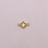 Herraje trebol diamantado Oro amarillo 18k 0,41 Gr / 1,3 Cm