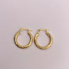Candonga entorchada Oro amarillo 18k 2 Gr / 2 Cm