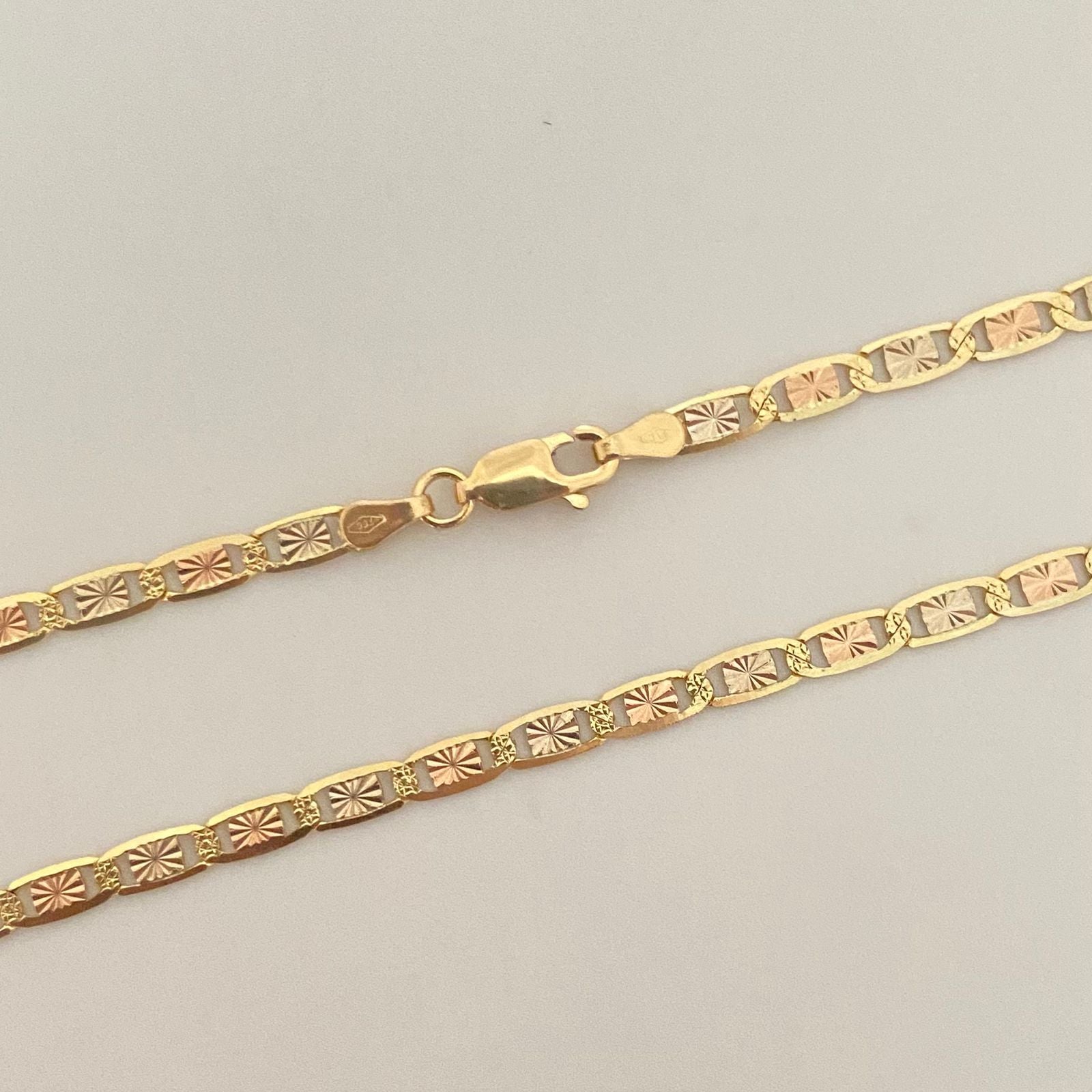 Cadena It plana diamantada Oro amarillo 18k 9,90 Gr / 3,2 mm / 60 Cm