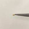 Herraje cilindro diamantado 3mm Oro amarillo 18k 0,1 Gr