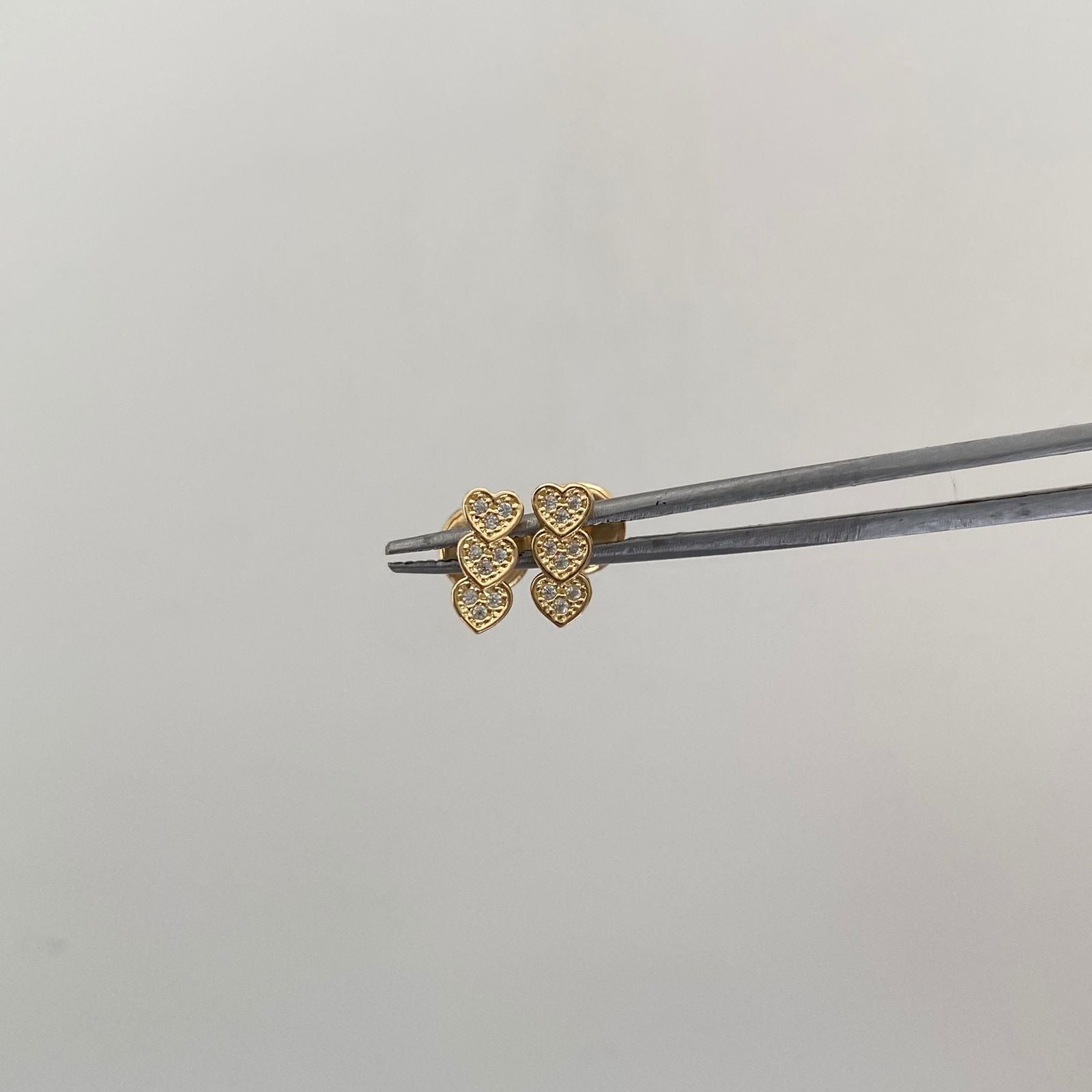 Topos Tres Corazones Oro amarillo 18k 0,85 Gr / 3,5 mm