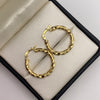 Candonga entorchada Oro amarillo 18k 2,47 Gr / 2,5 Cm