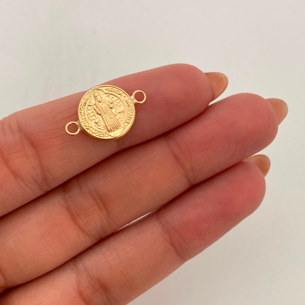 Herraje San Benito Oro amarillo 18k 0,6 Gr / 1,8 Cm