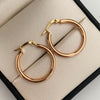 Candonga Lisas Oro rosa 18k 1,75 Gr / 2,5 Cm