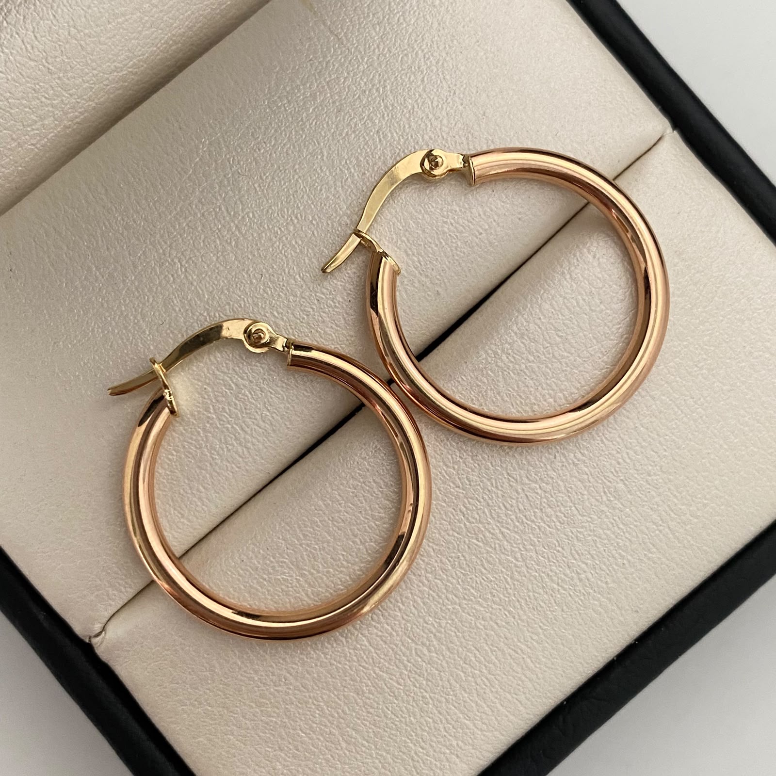 Candonga Lisas Oro rosa 18k 1,75 Gr / 2,5 Cm