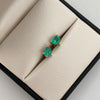 Topos Esmeralda Corazon Oro amarillo 18k +2 / 2,13Gr / 7,6 mm
