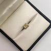 Herraje cilindro circones blancos Oro amarillo 18k 1,10 Gr / 0,7 Cm