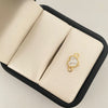 Herraje corazon fondo blanco  Oro amarillo 18k 0,65 Gr / 1,3 Cm