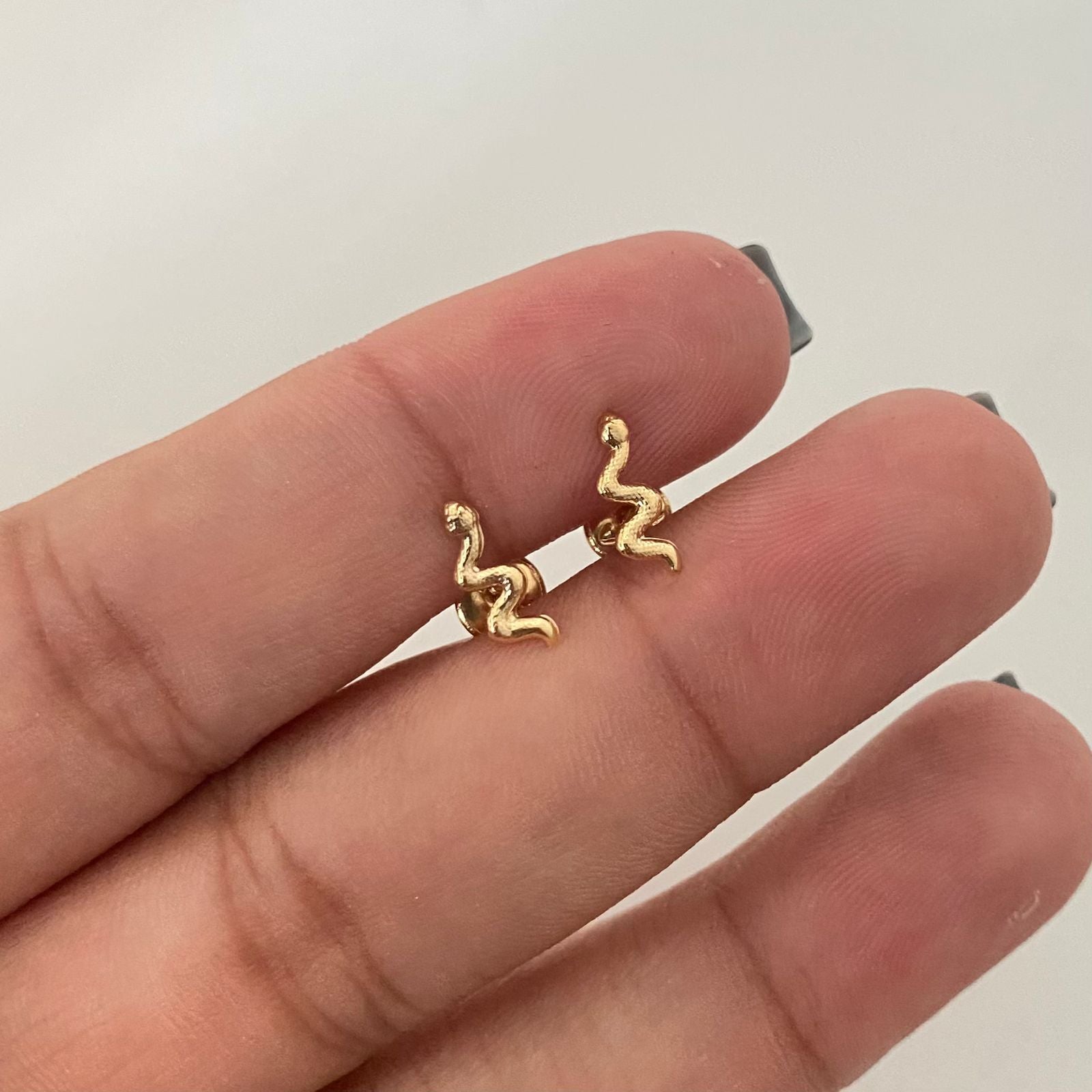 Topos serpiente diamantada Oro amarillo 18k 0,55 Gr / 3,5 mm