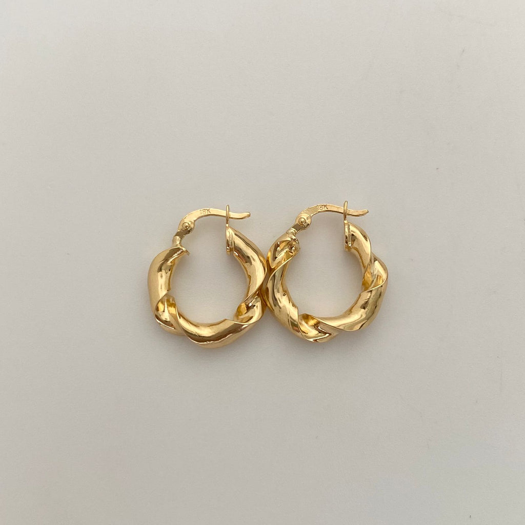 Candonga Entorchada Oro amarillo 18k 2 Gr / 1,9 Cm