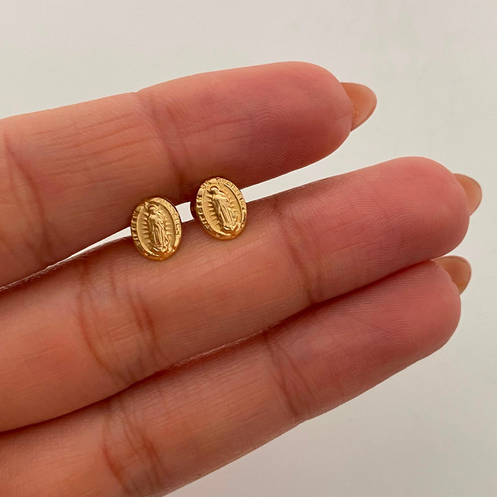 Topos Virgen de Guadalupe Oro amarillo 18k 0,65 Gr / 6,3 mm