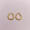 Candonga diamantada Oro amarillo 18k 1,12 Gr / 1,5 Cm