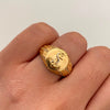 Anillo Ancla casting Oro amarillo y Oro blanco 18k / Talla 10 1/4 / 5,1 Gr / 2,9 mm