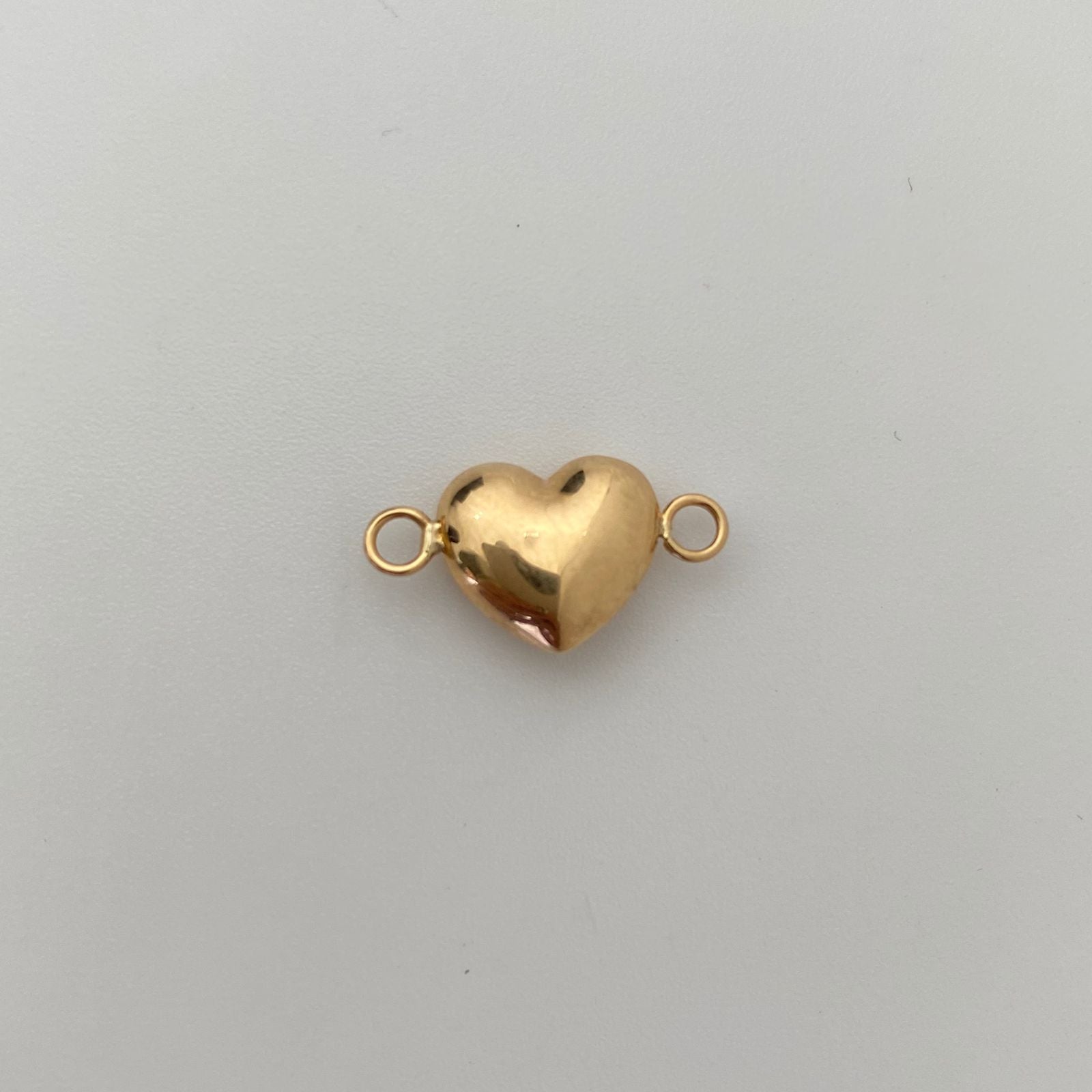 Herraje Corazon Inflado Oro amarillo 18k 0,6 Gr / 1 Cm