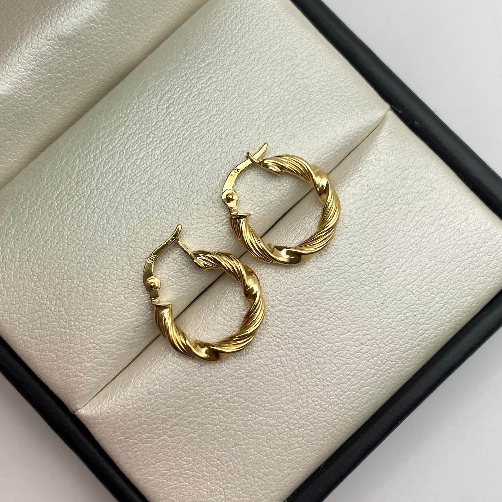 Candonga melcocha combinada lisa y raya Oro amarillo 1,4 Gr / 1,5 Cm