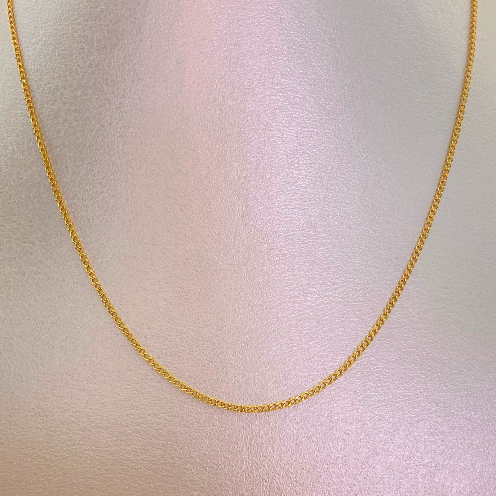 Cadena It Mini Cubana Oro amarillo 18k 1,4 Gr / 1,3 mm / 60 Cm