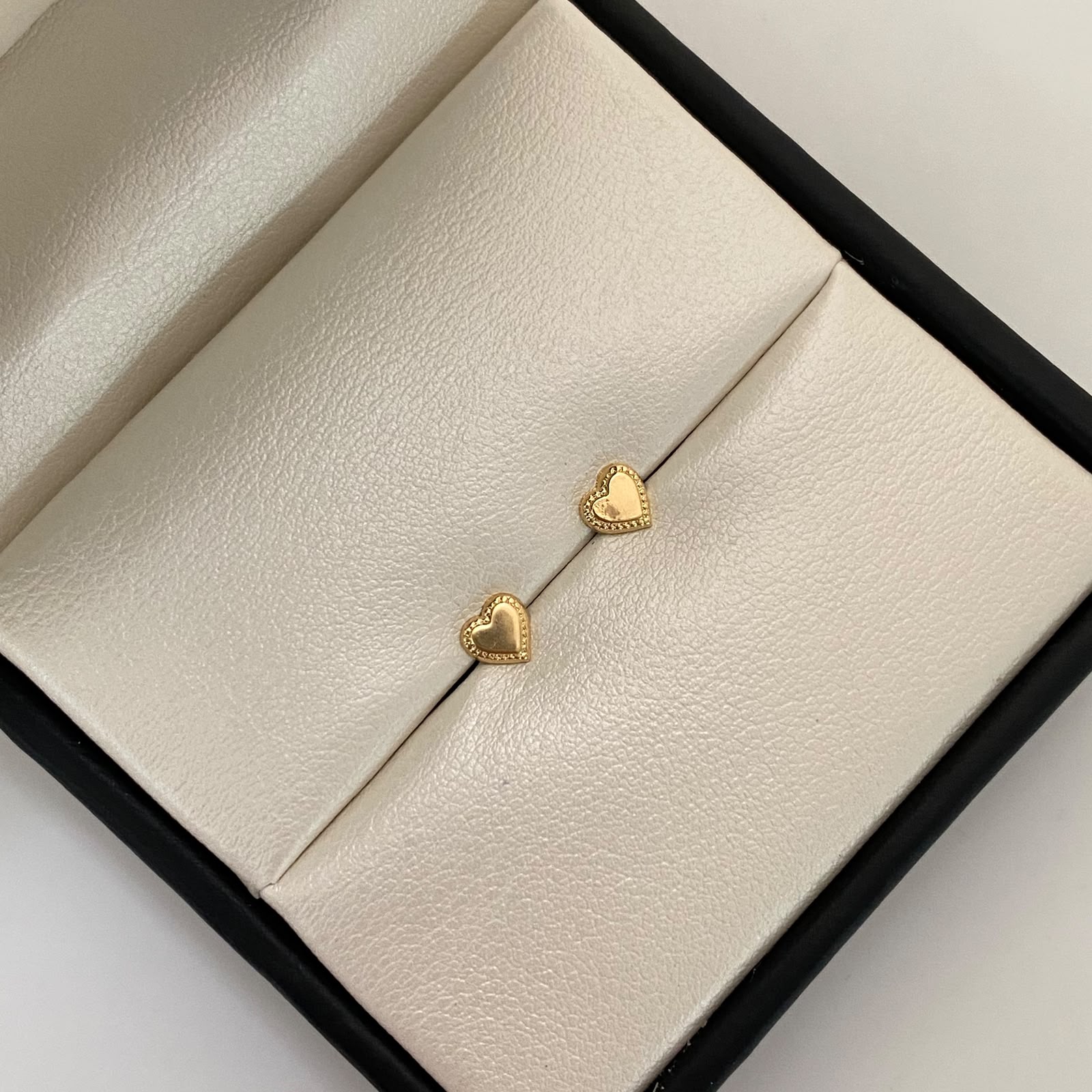 Topos mini corazon plano liso Oro amarillo 18k 0,40 Gr / 5 mm