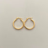 Candonga Lisa Sello Oro amarillo 18k 2,25 Gr / 2,4 Cm