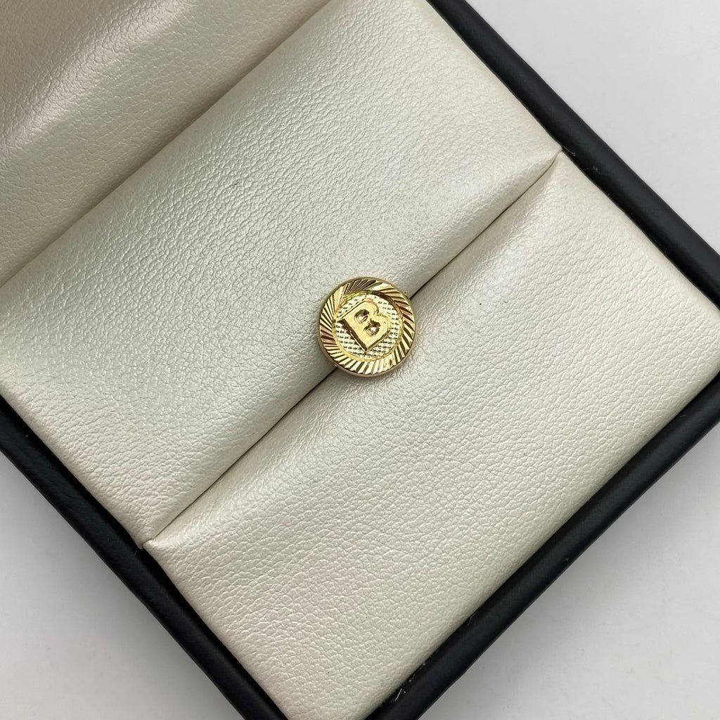 Herraje tambor letra b Oro amarillo 0,6 Gr / 1 Cm