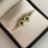 Topos Corazon Casting Verde Oro amarillo 18k 1,3 Gr / 7,8 mm
