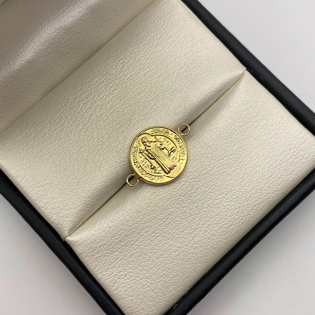 Herraje san benito Oro amarillo 18k 0,8 Gr / 2 Cm