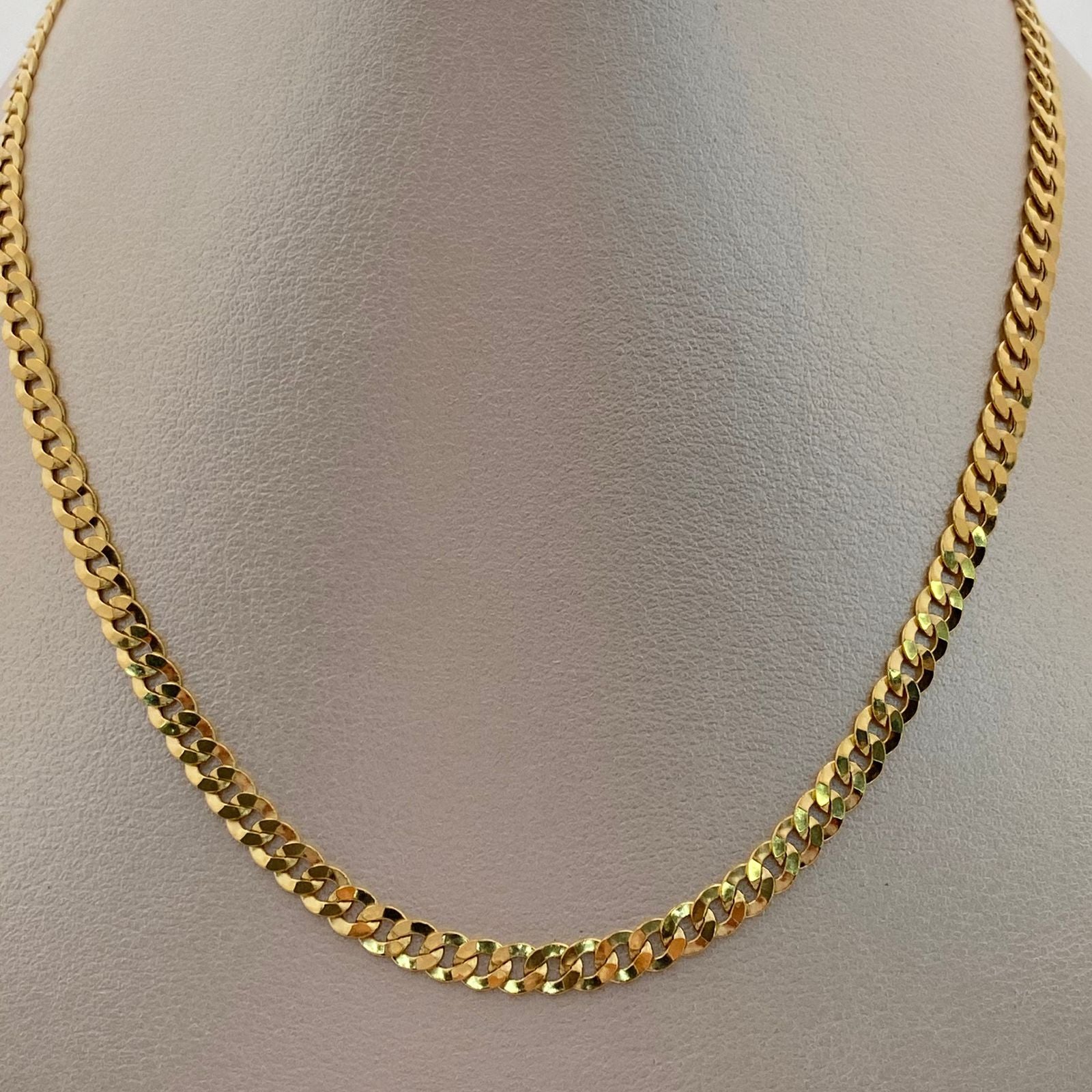 Cadena It Cubana Oro amarillo 18k 8,3 Gr / 4 mm / 60 Cm