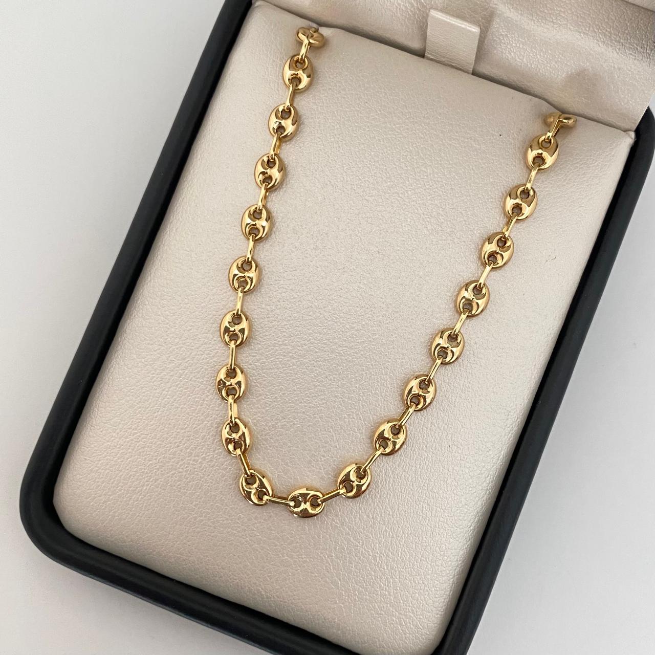 Tobillera gc Oro amarillo 18k 4,70 Gr / 4,6 mm / 26 Cm Broche 0,40