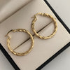 Candonga Entorchada Oro amarillo 18k 2,55 Gr / 2,5 Cm