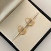 Candonga Matte Oro amarillo 18k 0,7 Gr / 1,3 Cm