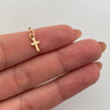 Dije Mini Cruz Oro amarillo 18k 0,25 Gr / 1,5 mm / 5,1 Cm