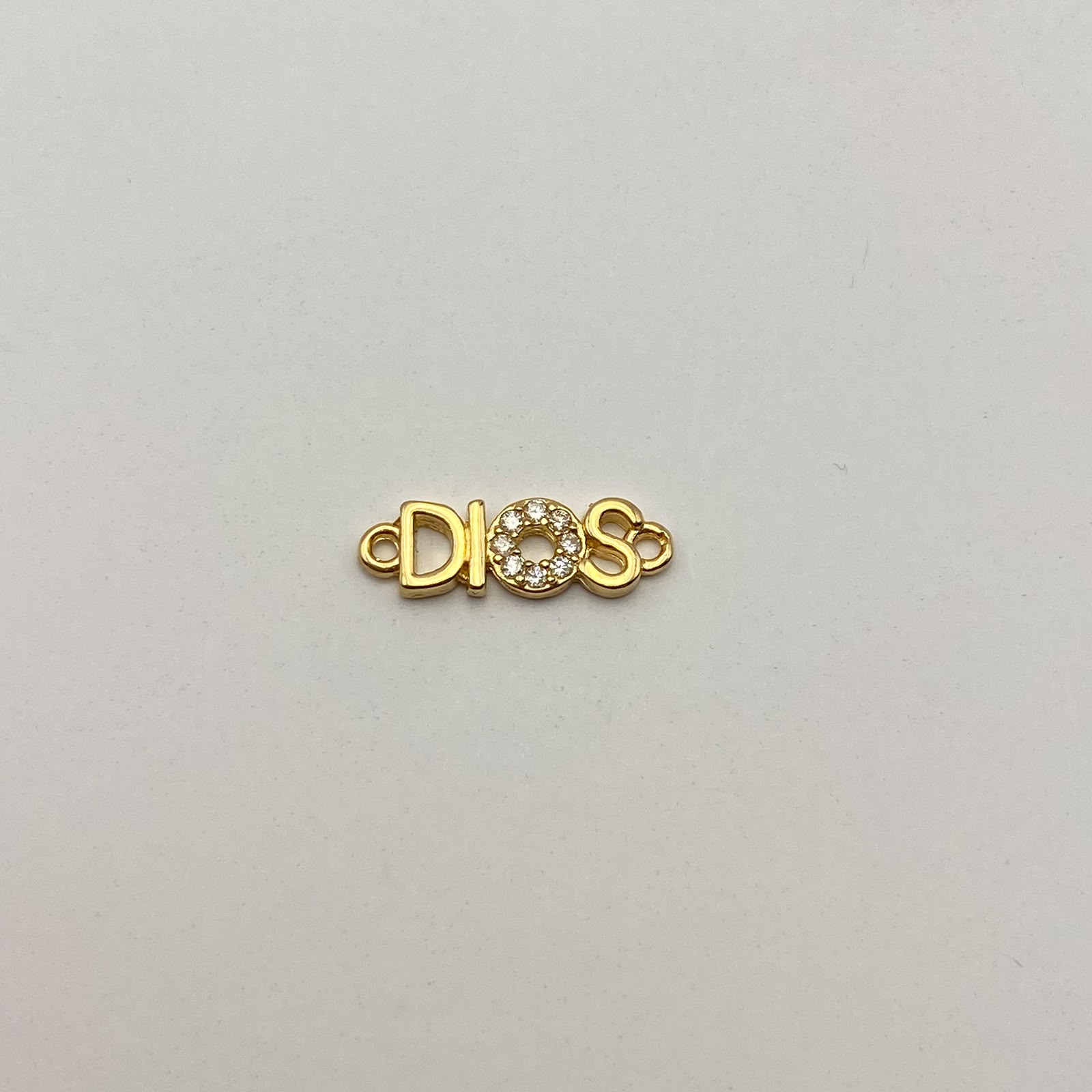Herraje Dios casting Oro amarillo 18k 0,9 Gr / 1,8 Cm