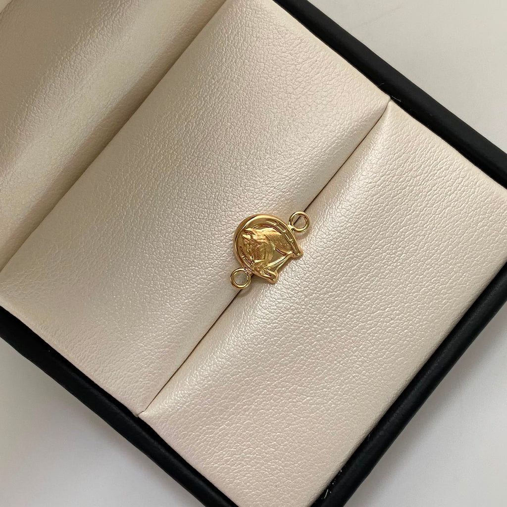 Herraje Herradura Caballo Oro amarillo 18k 0,5 Gr / 1,5 Cm