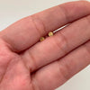 Topos Mini Circulo Plano Diamantado Oro amarillo 18k 0,4 Gr / 3,2 mm