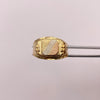 Anillo Troquel Cuadrado matte Tres oros 18k / Talla 11 3/4 / 2,95 Gr / 4,8 mm