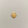 Herraje Rostro Oro amarillo 18k 0,75 Gr / 1,6 Cm