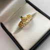 Anillo 15 Casting Blanco Oro amarillo 18k / Talla  61/4 / 2,5 Gr
