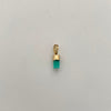 Dije Canutillo Esmeralda Oro amarillo 18k 0,2 Gr / 2,5 mm / 1 Cm
