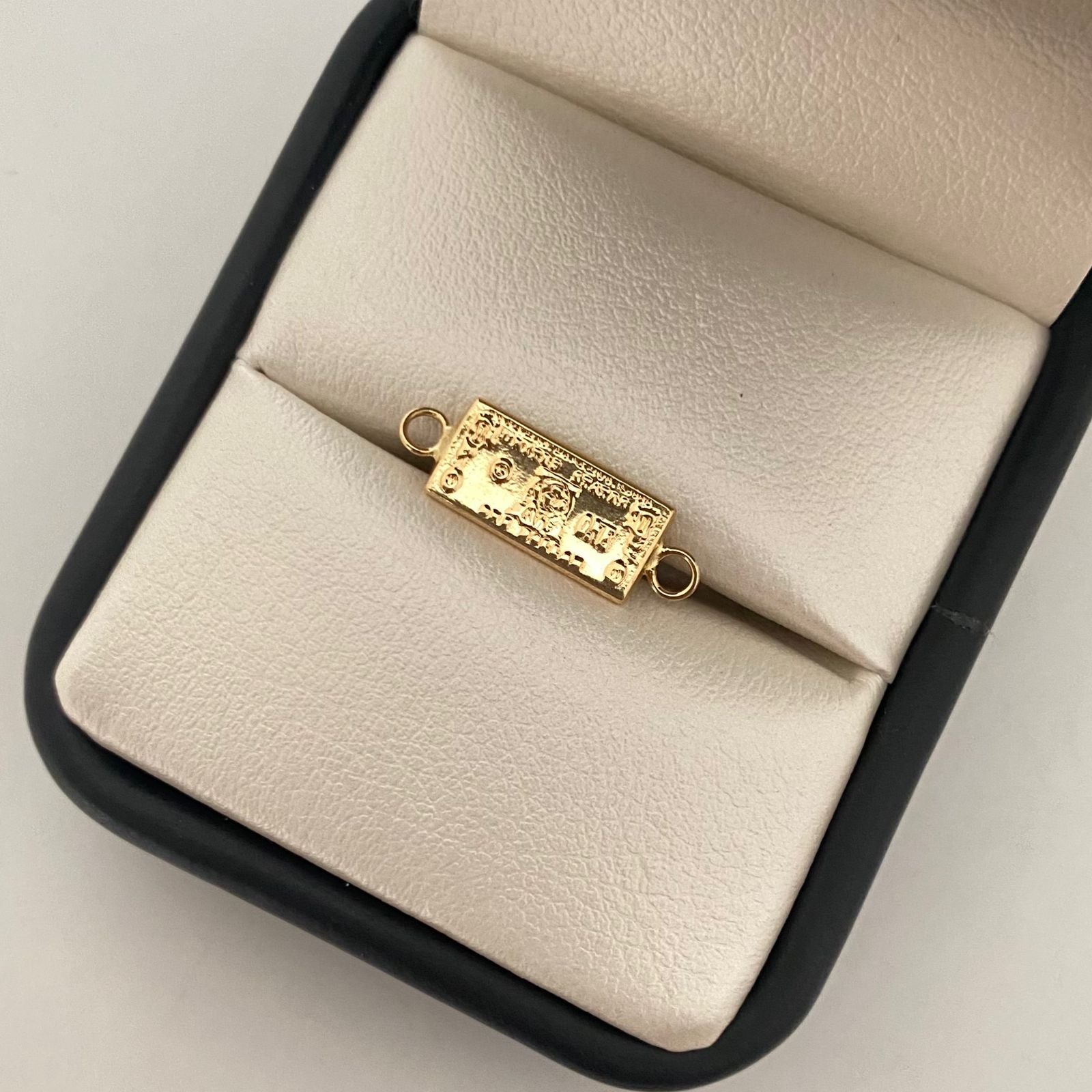 Herraje dolar Oro amarillo 18k 0,65 Gr / 1,5 Cm