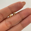Topos avion circon blanco  Oro amarillo 18k 0,6 Gr / 5,5 mm